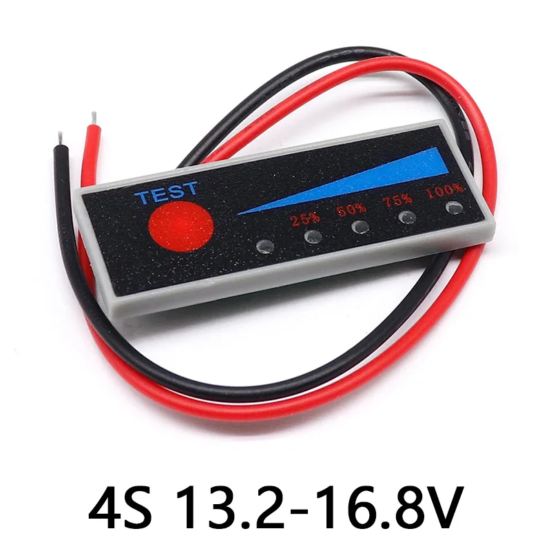 Tester Indicador de Nível com Display LCD, Li-ion, Lipo, Lithium Battery, Module Capacity Meter, 2S, 3S, 4S, 18650