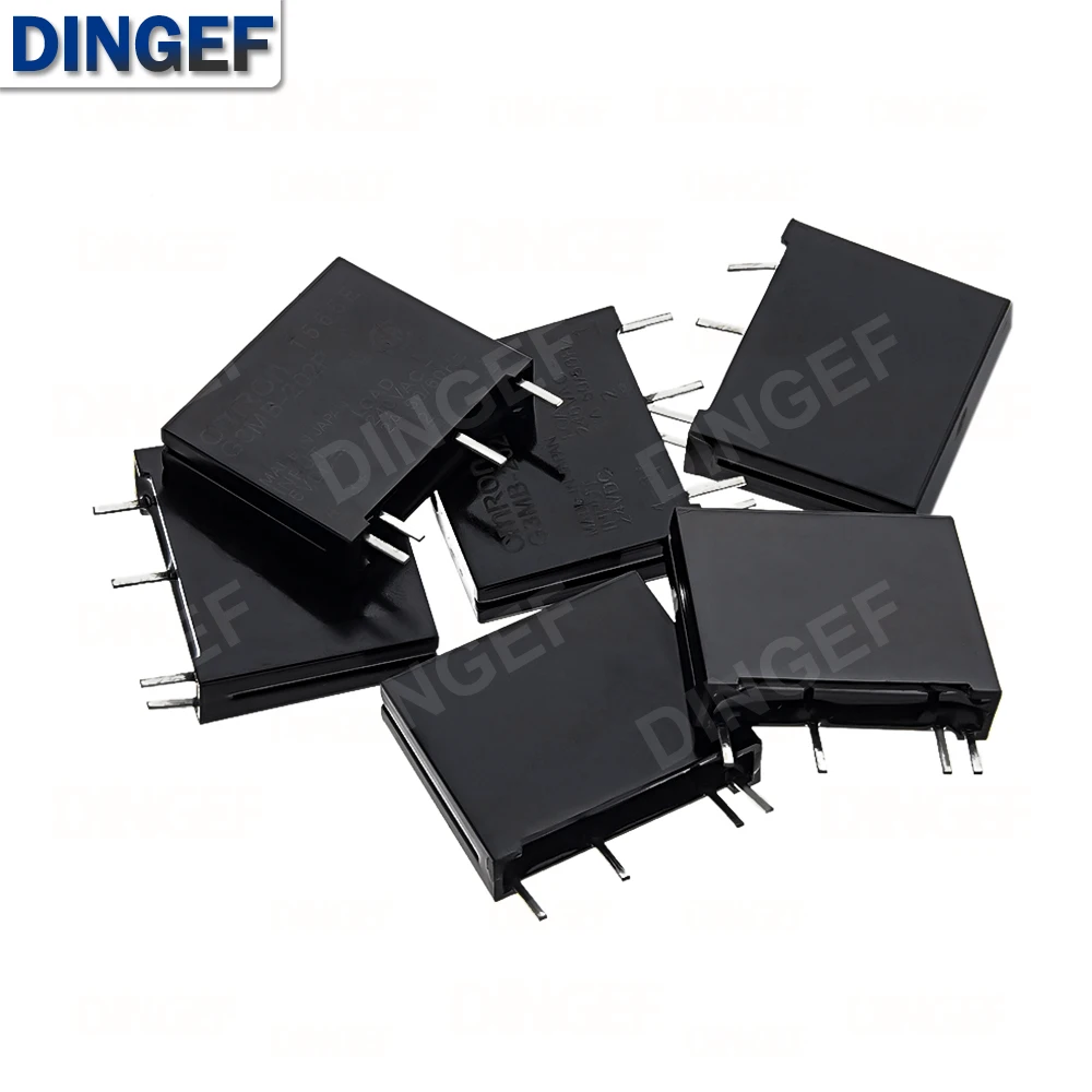 1 قطعة 5 فولت 12 فولت 24 فولت DC-AC وحدة تتابع الحالة الصلبة G3MB-202P G3MB 202P PCB SIP SSR التيار المتناوب 240 فولت 2A Snubber الدائرة المقاوم التتابع التبديل #1