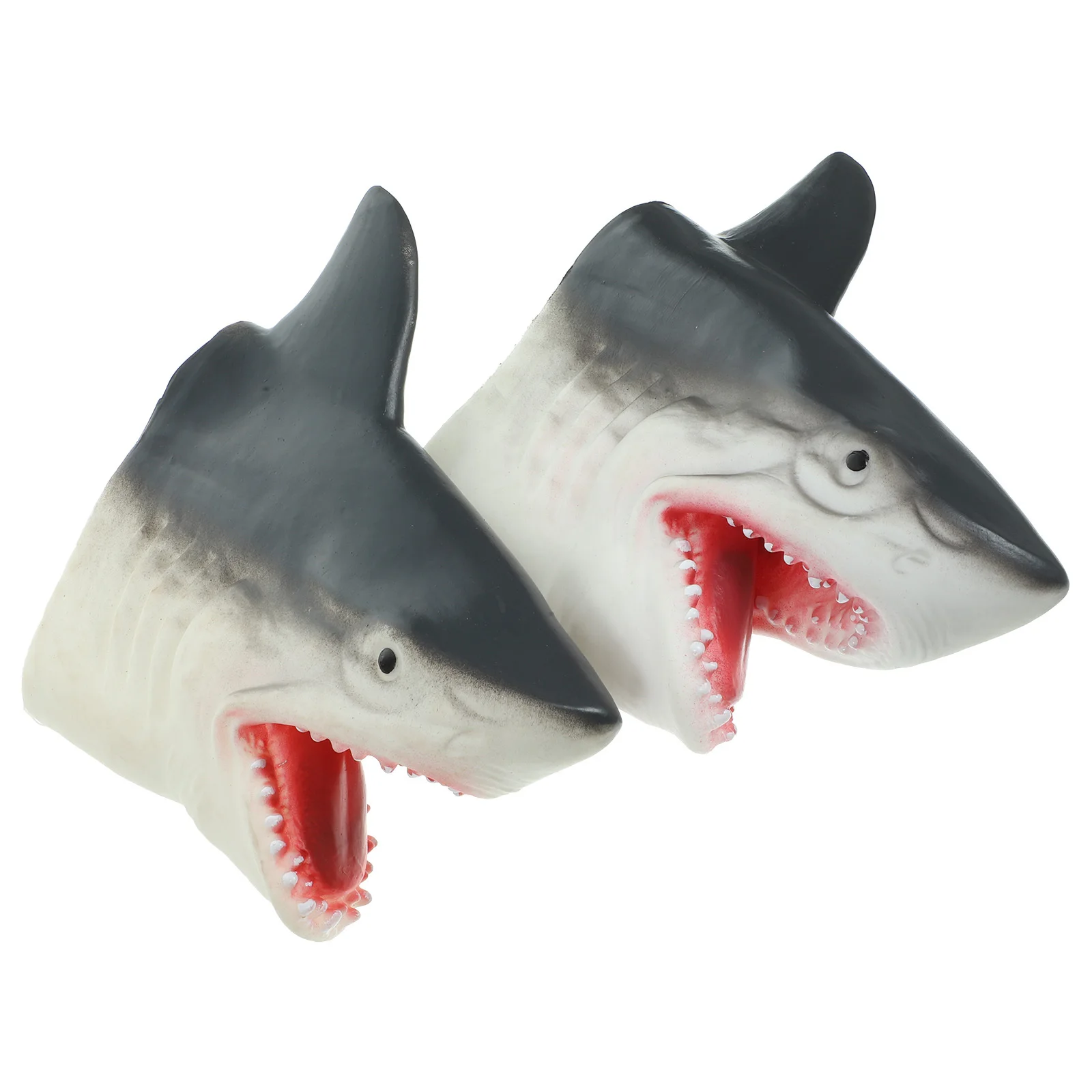 2 個のサメの腕ハンドパペット、選択された素材は子供の遊び時間に安全、楽しい教育的なロールプレイ活動、ホームスクールでの使用