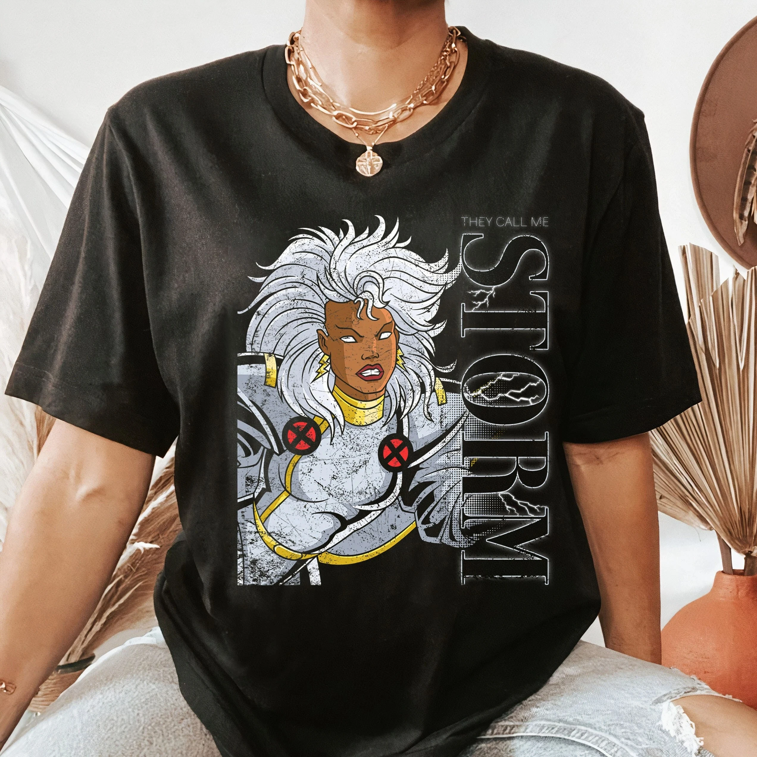 Marvel x-men clásico Vintage cómic me llama tormenta 90s Retro camiseta Marvel superhéroe Marvel serie camisa Unisex camiseta