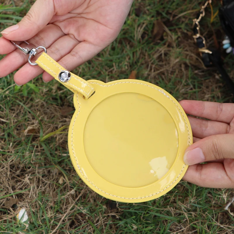 透明な丸い窓のバッジディスプレイバッグ,バッジプロテクター,防水オーナメント,ギフト