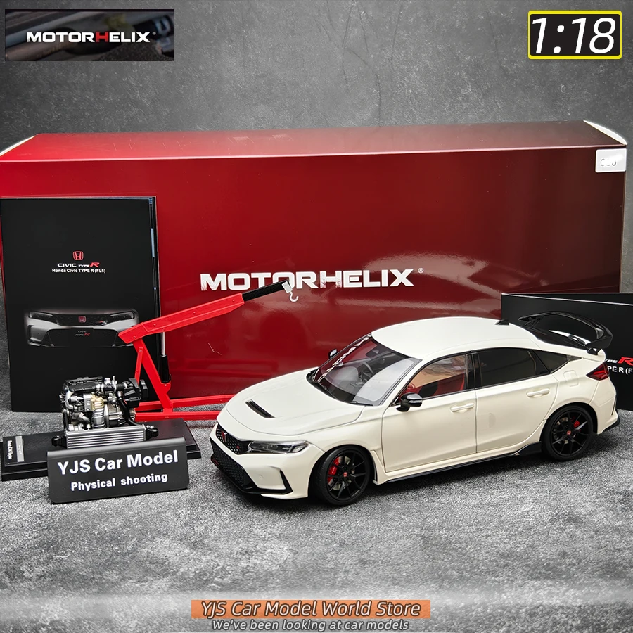 

MH Motorhelix Diecast model 1:18 FL5 Civic Type R Car model Sports car static decoration