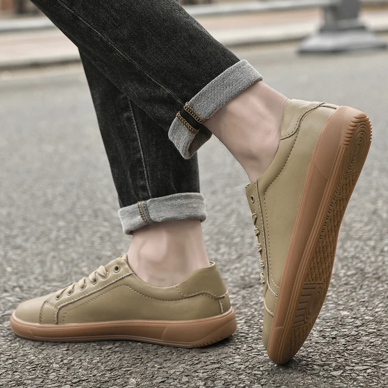 

Spring 2025 Men's White Sneakers - Couple Style, Trendy & Versatile, Lightweight Breathable & Height-Increasing