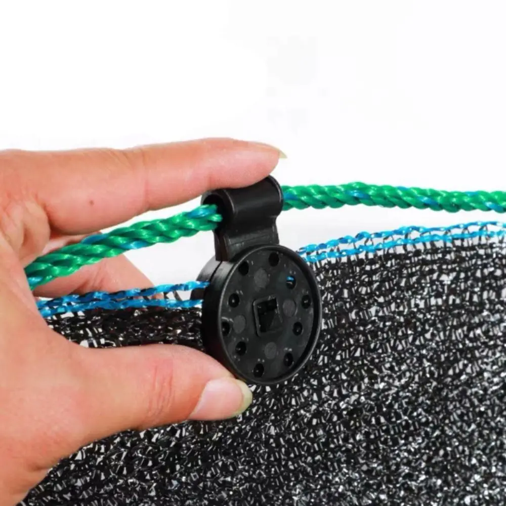 100pcs Plastic Sunshade Net Fixing Clip Reusable Special Sunshade Network Card Clip Removable Black Hook Fastener Greenhouse