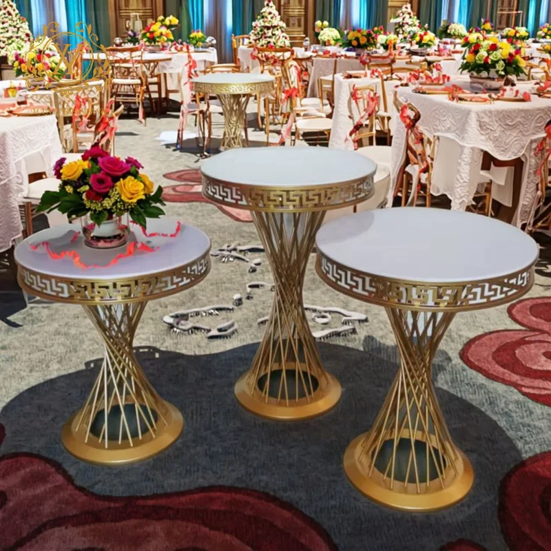 

Golden Dessert Table Candy Display Plate 3 Piece Cake Stand Set Party Supplies Other Wedding Decorations Round Metal Cake Stand