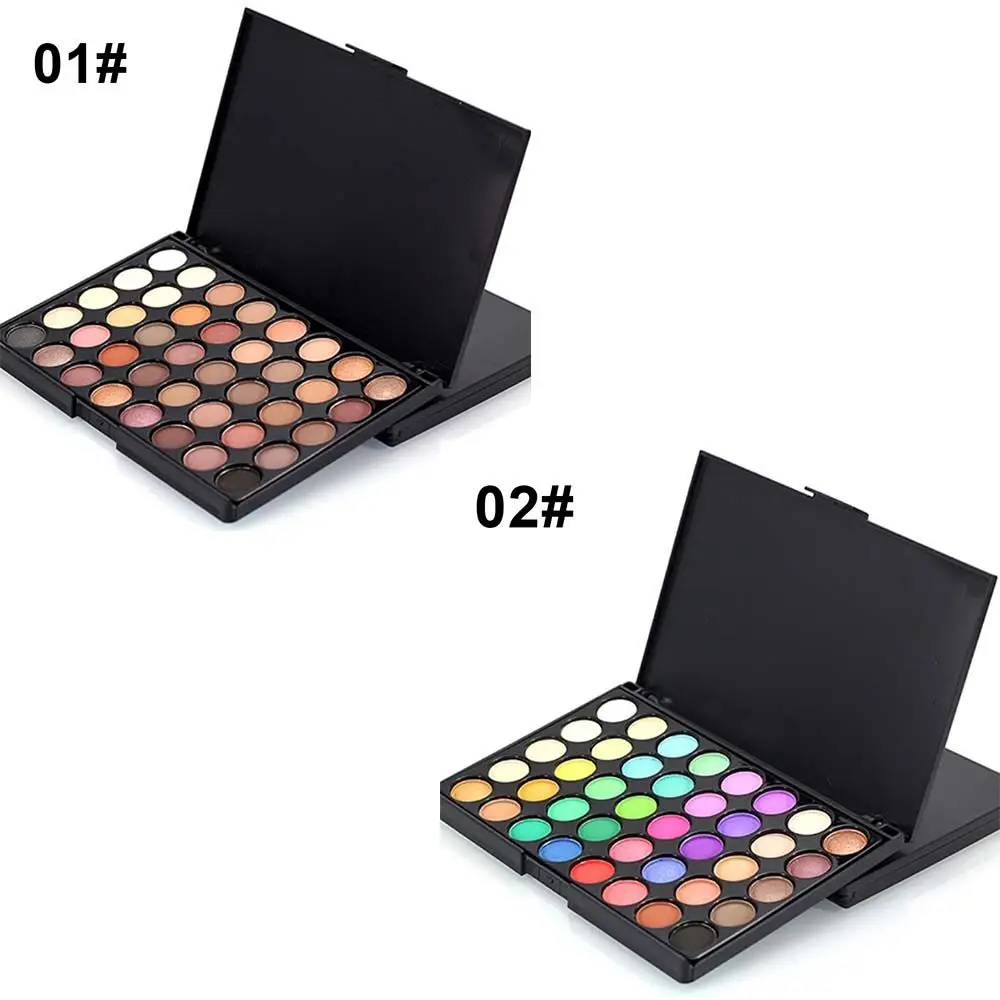 プロ仕様40色耐汗性メイクアップマットシマーミキサーパレットアイシャドウ