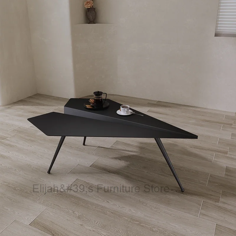 

Nordic Black Coffee Table Unique Trendy Home European Coffee Table Modern Desk Table Basse Salon Furniture Decoration