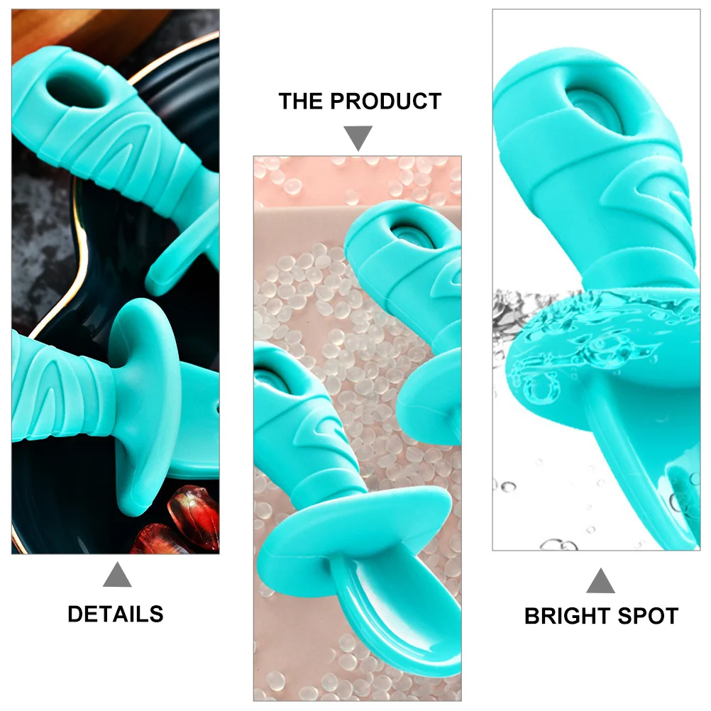 مجموعة ملعقة وشوكة للأطفال من السيليكون أدوات مائدة للرضع للاستخدام المنزلي أدوات مريحة لتنسيق عين اليد للأطفال