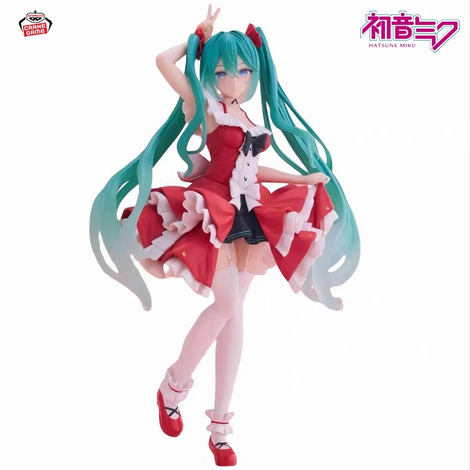 Hatsune Miku Anime-Figur Spielzeug Niedliche Anime MIKU Stehende PVC-Actionfigur Kawaii Cartoon-Modell Puppe Geburtstagsgeschenk