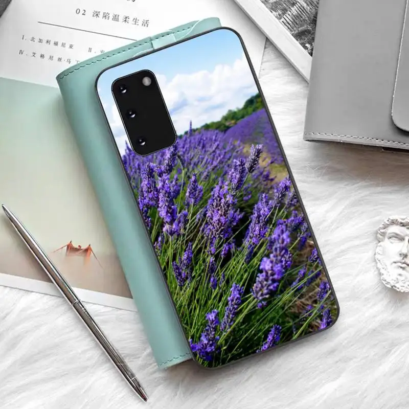 Lavender Purple flowers Phone Case for Samsung S10 21 20 9 8 plus lite S20 UlTRA 7edge