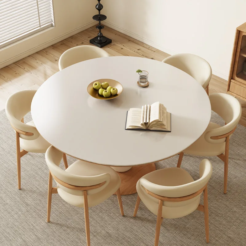 

Modern Dining Rooms Extendable Table Sedentary Cafe Service Kitchen Rectangular Reception Tables Round Mesa Comedor Elegant