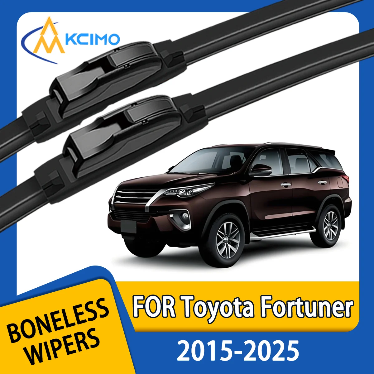

KCIMO 2PCS New Front Windshield Wiper Blade for Toyota Fortuner AN150/AN160 2015-2025 Toyota SW4 Front Windshield Accessories