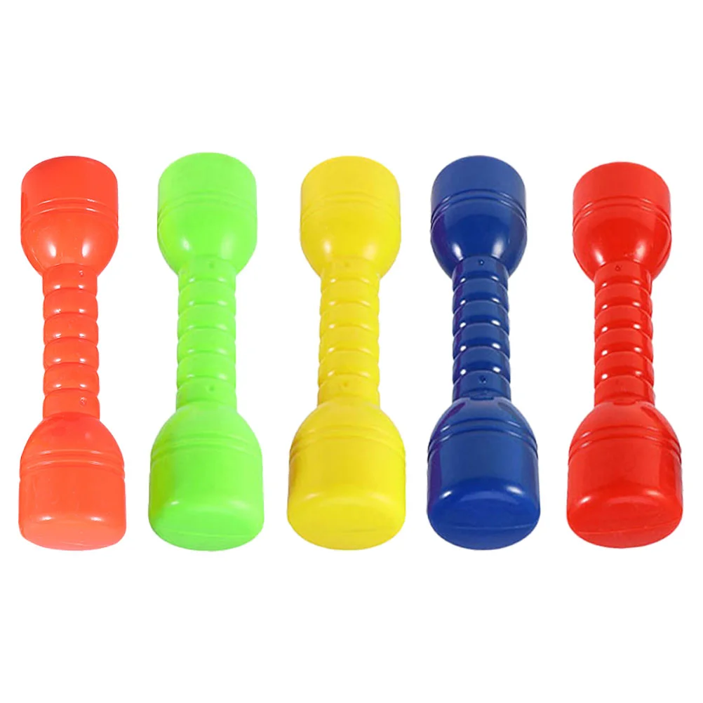 

5 Pcs Dollhouse Dumbbells Plastic Kids Toys Hand Weight Home Children Weights Mini Small