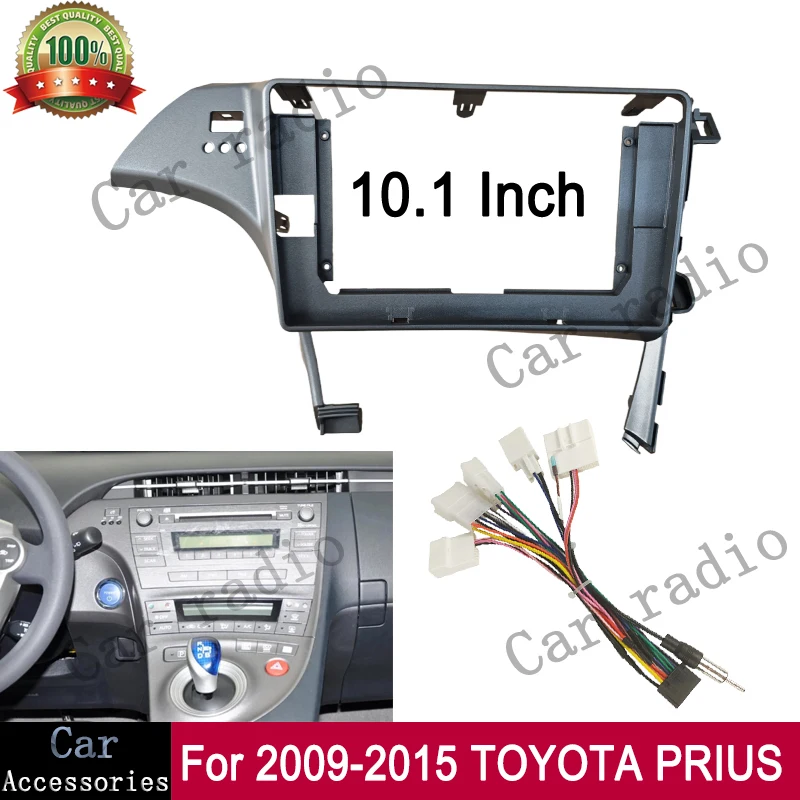 

10,1-дюймовый для TOYOTA Prius 30 2009-2015, рамка, автомобильный радиоприемник, Android, стерео рамка, плеер, 2Din, головное устройство, лицевая панель, крышка приборной панели