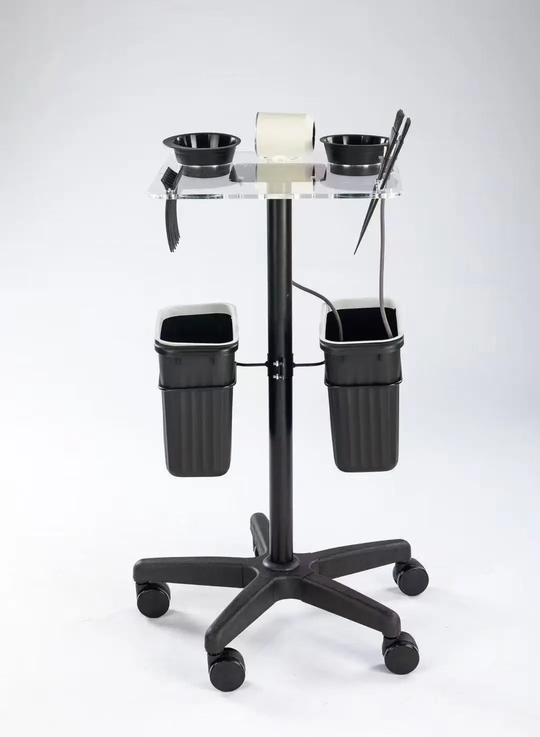 New Arrival Modern Hair Salon Tool Cart Storage Rack Simple Hair Care Trolley for Perming Dyeing Barber Shop Hair Salon Cart