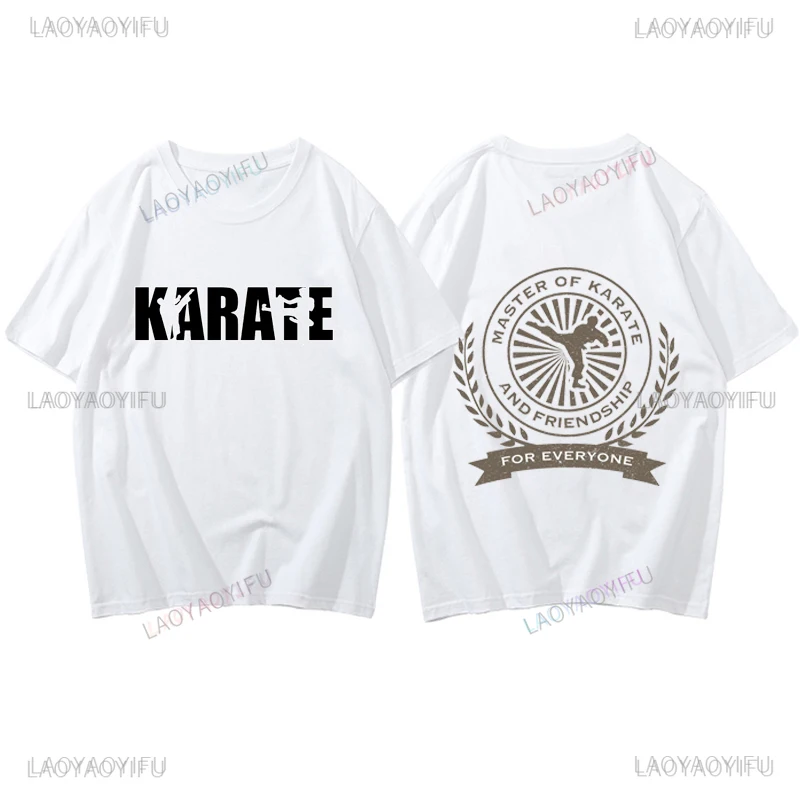 Streetwear Hot Sale Kyokushin Karate Men T-Shirt Masutatsu Oyama Japan Tshirt Harajuku Casual Fashion Loose Comfort Breathe Tees