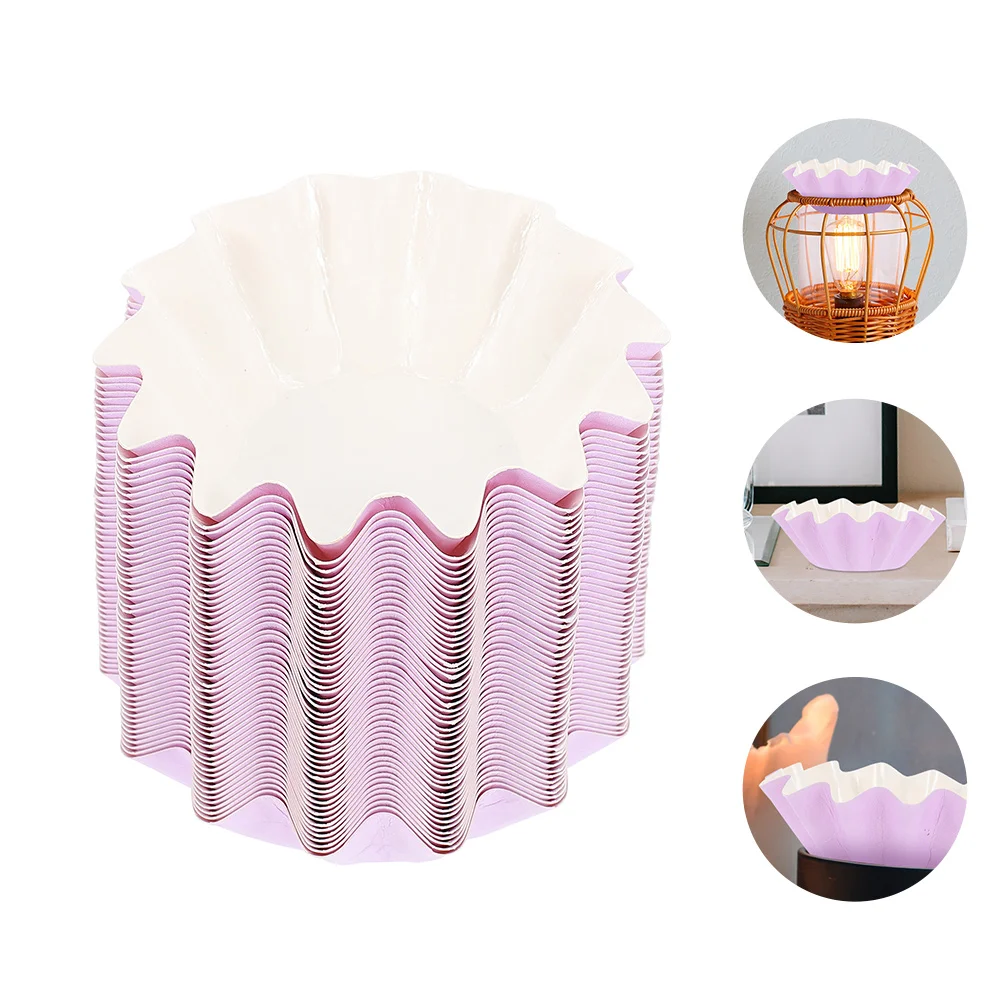 

100 Pcs Melter Paper Cups Heating Tray Liners for Warmers Timer Aromatherapy Gift Decrease Leakage Easy Removal