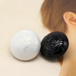 DOTOLLE 6Pcs/set Rose Carved Metal Shank Buttons For Clothing Retro Coat Suit Cardigan Winter DIY Crafts Sewing Accessories
