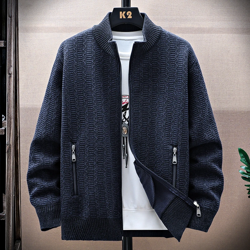 Autumn Winter Trendy Cardigans for Men Simple Versatile Trendy Loose Knitwear Versatile Casual Sweaters