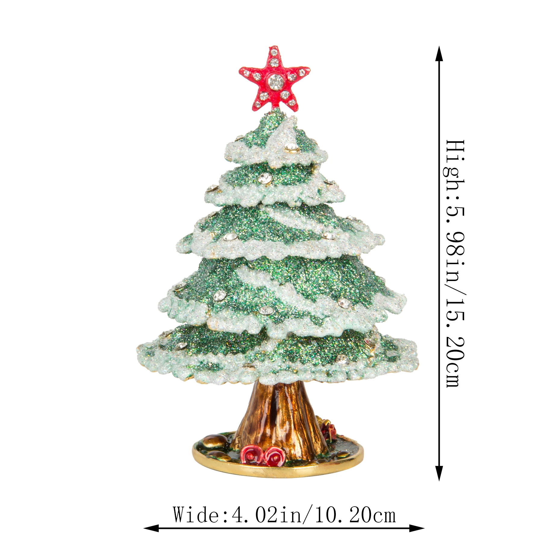 

QIFU Handicraft Christmas Tree Home Decoration for Jewelry Box