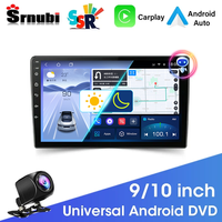 Srnubi SSR 9 10 Inch Universal Android 12 Carplay Auto Car Radio Multimedia Player Navigation GPS 2 Din DVD IPS Stereo Head Unit