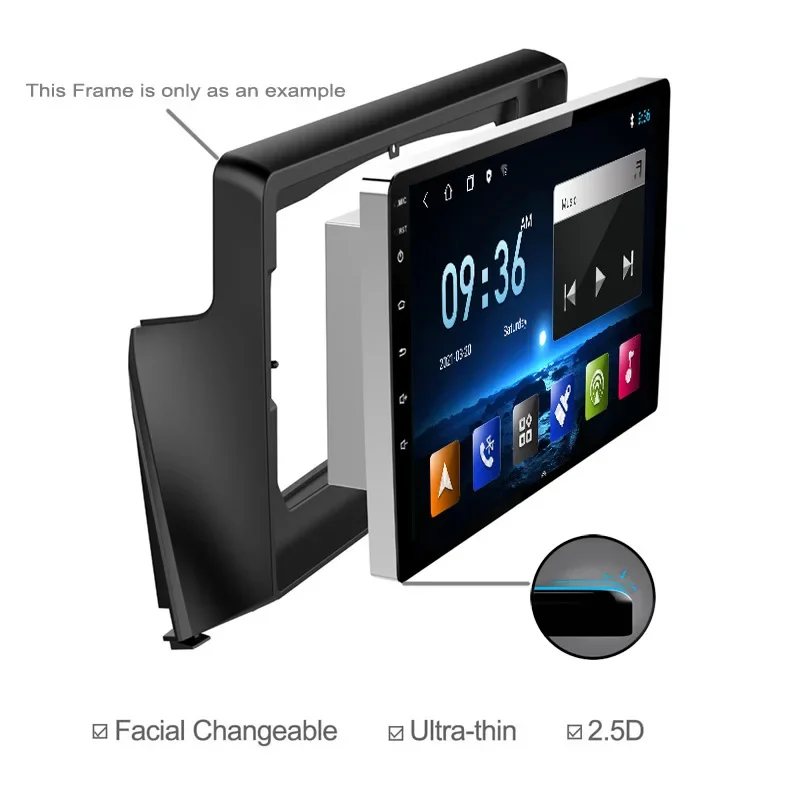 Universal machine with knob USB Android car navigation mp5 player radio