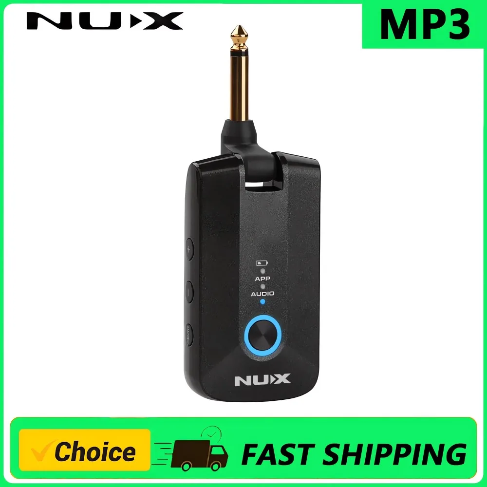 Amplificador de fone de ouvido NUX Mighty Plug Pro MP-3 para guitarra/baixo, vários efeitos, modelagem de amplificador, IRs