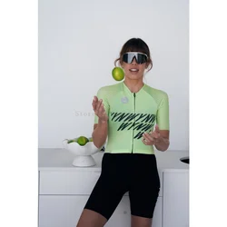 Wyn Republic Triathlon Suit women Cycling Short Sleeve Quick Dry Jumpsuit Trisuit skinsuit Bicycle Equipment Mono Ciclismo 2025