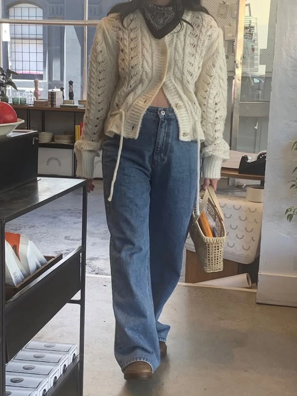 Cardigan aberto de malha feminino longo sve redondo ne macio aconchegante outerwear camere torção camisola commute sle solto ajuste calor