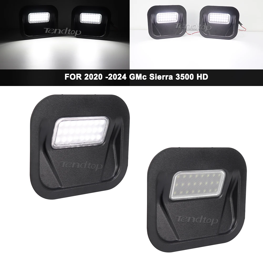 LED Tailgate Rear Step Lights White LED Truck Bed Multipro Lamp For GMC 2019-2021 Sierra 1500 & 2020-2021 Sierra 2500HD 3500