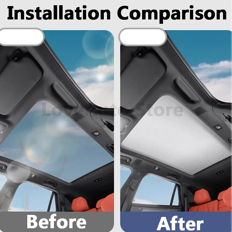 For Nissan N7 2025 2026 Car Sunroof Shade Curtain Heat Shield Car Roof Sunscreen Plate Modified Decoration Accessories