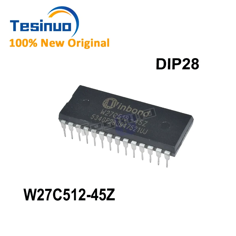1~5PCS New Original W27C512-45Z EEPROM Memory IC  DIP-28 Parallel EPROM Chip New Electronic Components In Stock Fast  Shipping