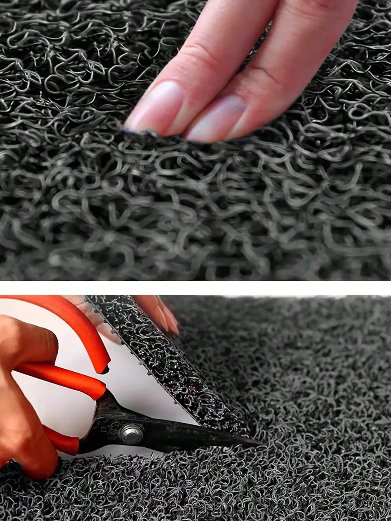 Automotive wire ring foot mat general easy to clean can be self-tailored waterproof thickening car dual use