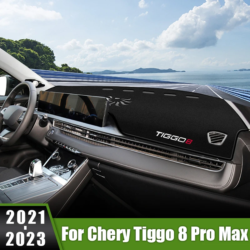 

For Chery Tiggo 8 Pro Max Hybrid 2021 2022 2023 Car Dashboard Mats Sun Shade Pads Avoid Light Cover Instrument Panel Carpets