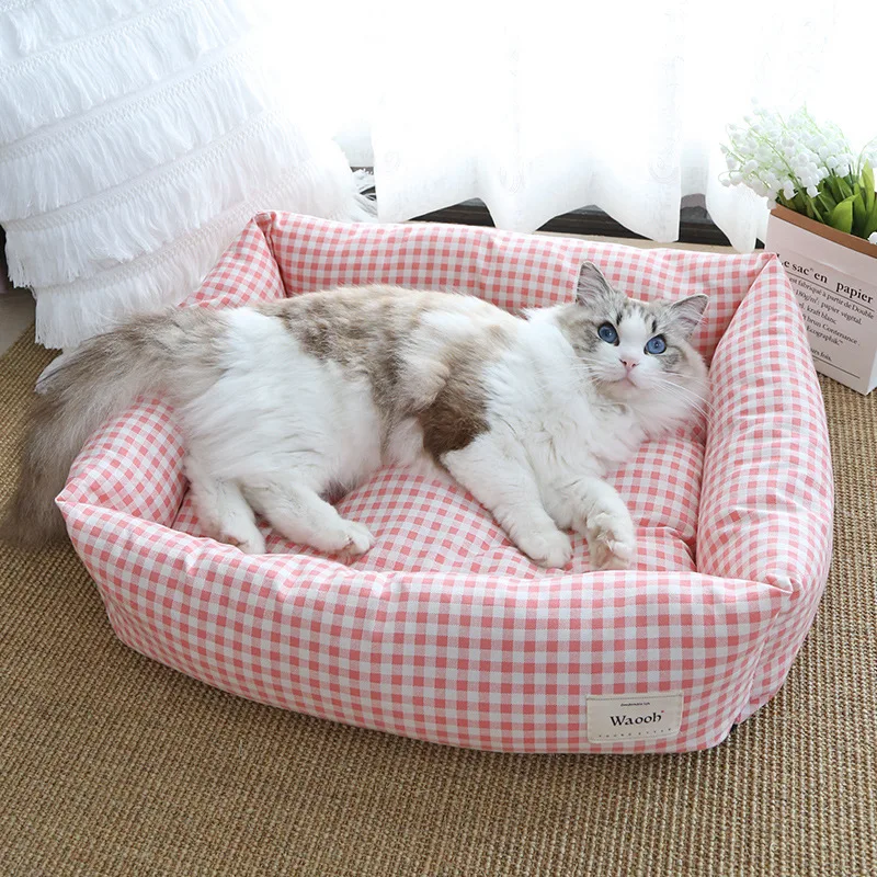 New Four Seasons Universal Pet Spring and Autumn Square Nest Winter Warm Dog and Cat Nest Thickened Small Dog and Cat Nest