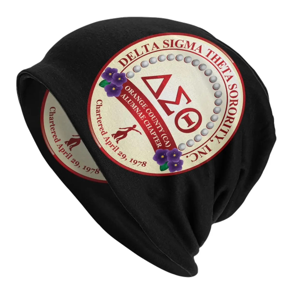 Custom Delta Sigmas Theta Skullies Beanies Caps Streetwear Winter Warm Men Women Knitting Hats Unisex Adult Bonnet Hats