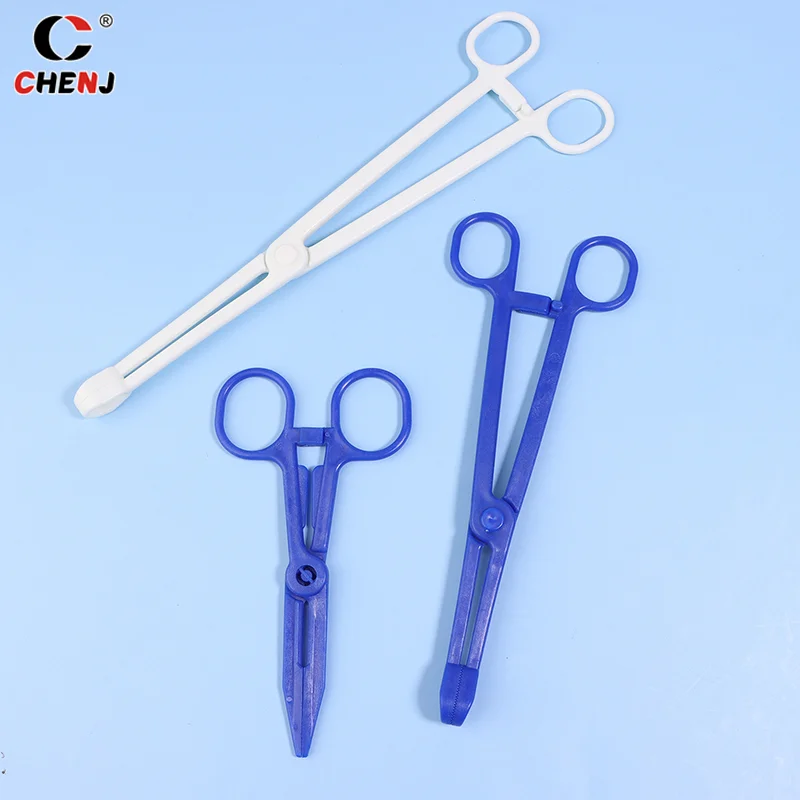 1Pcs Disposable Sterile Slotted Round Navel Forceps Clamp Triangle Open Plier Ear Nose Lip Belly Body Piercing Forceps Tools