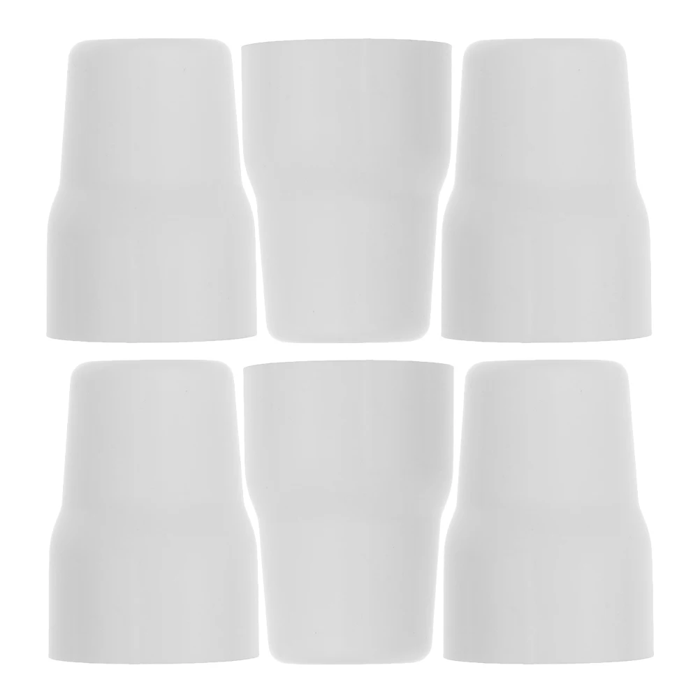 

6pcs Angle Valve Decorative Covers Durable Pvc Trim Plates Easy Installation For Shower Faucet Hole Concealer Bathroom