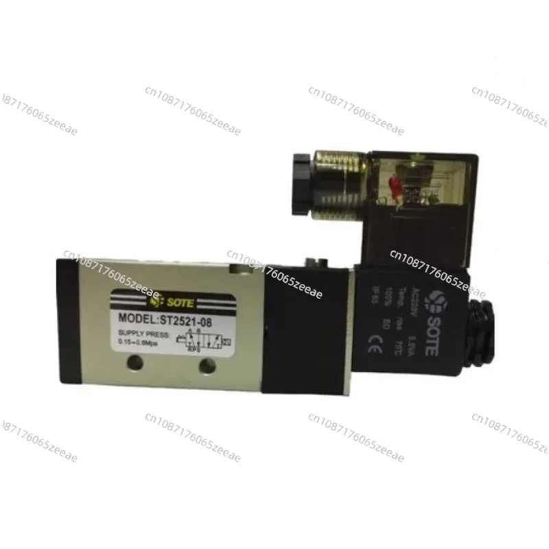 

SOTE PNEUMATIC SOLENOID Valve MODEL:ST2521-08 ST2321-08 ST2531-10 ST2541-15 ST2511-06 SUPPLY PRESS:0.15-0.8Mpa AC220V DC24V