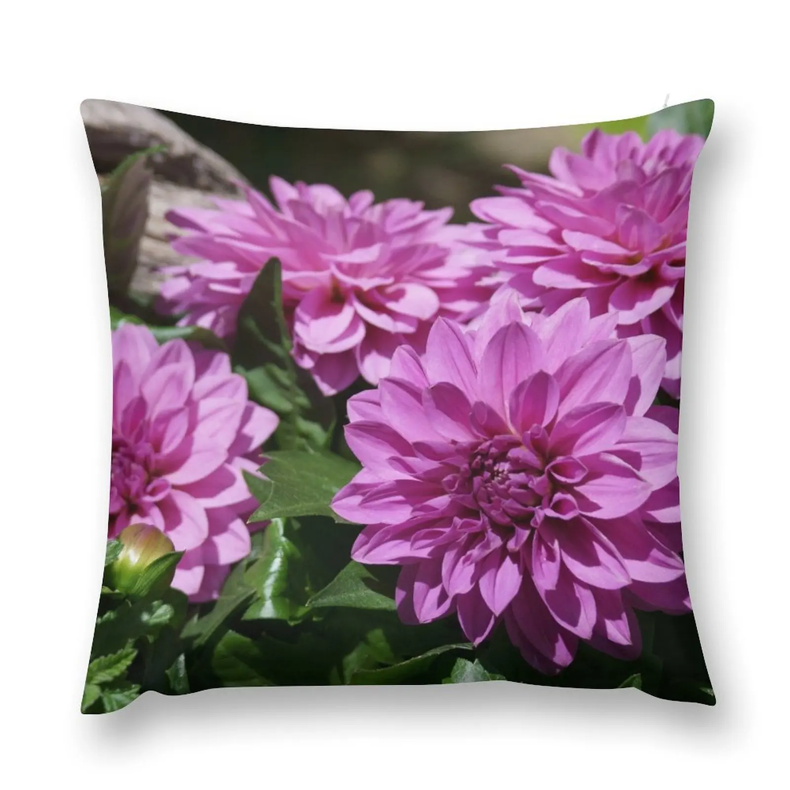 Hypnotic Lavender Dahlias Throw Pillow Cusions Cover Decorative Cushions For Living Room christmas supplies pillow