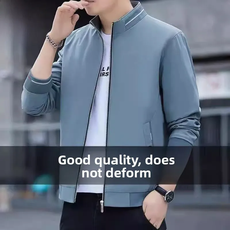 

Мужская повседневная куртка с воротником-стойкой на подкладке Fce, весенне-осенняя новая верхняя одежда Sle Busin, подходит для Faion Urban