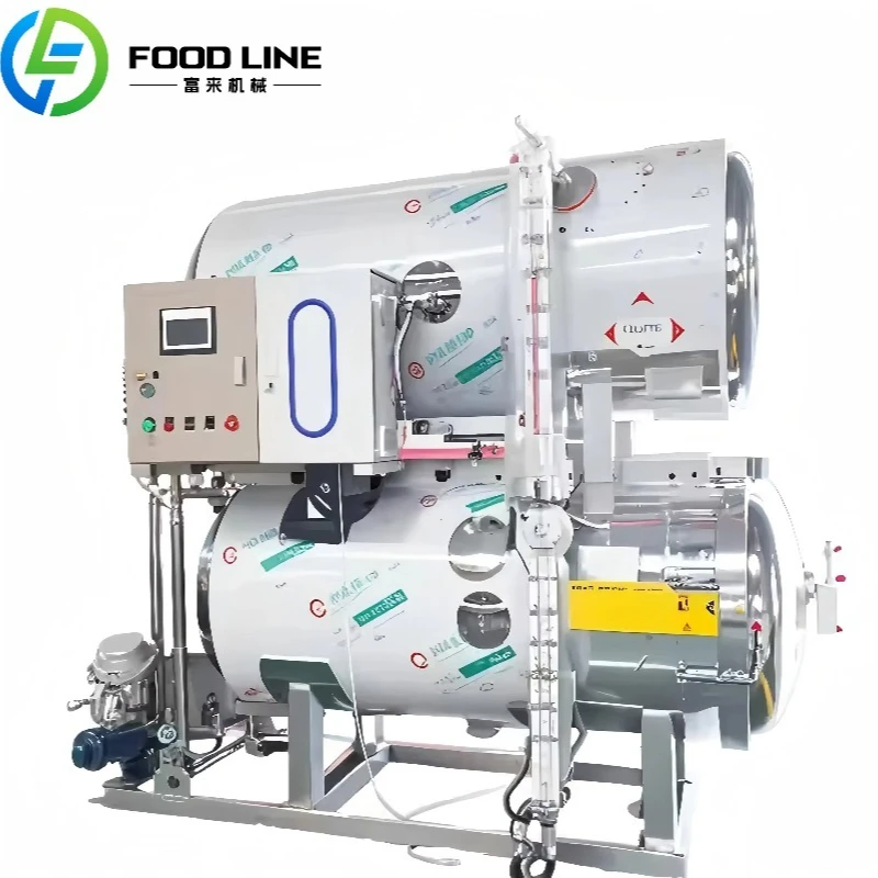 High Performance Sterilization Retort Industrial Temperature Pressure System for Food Products