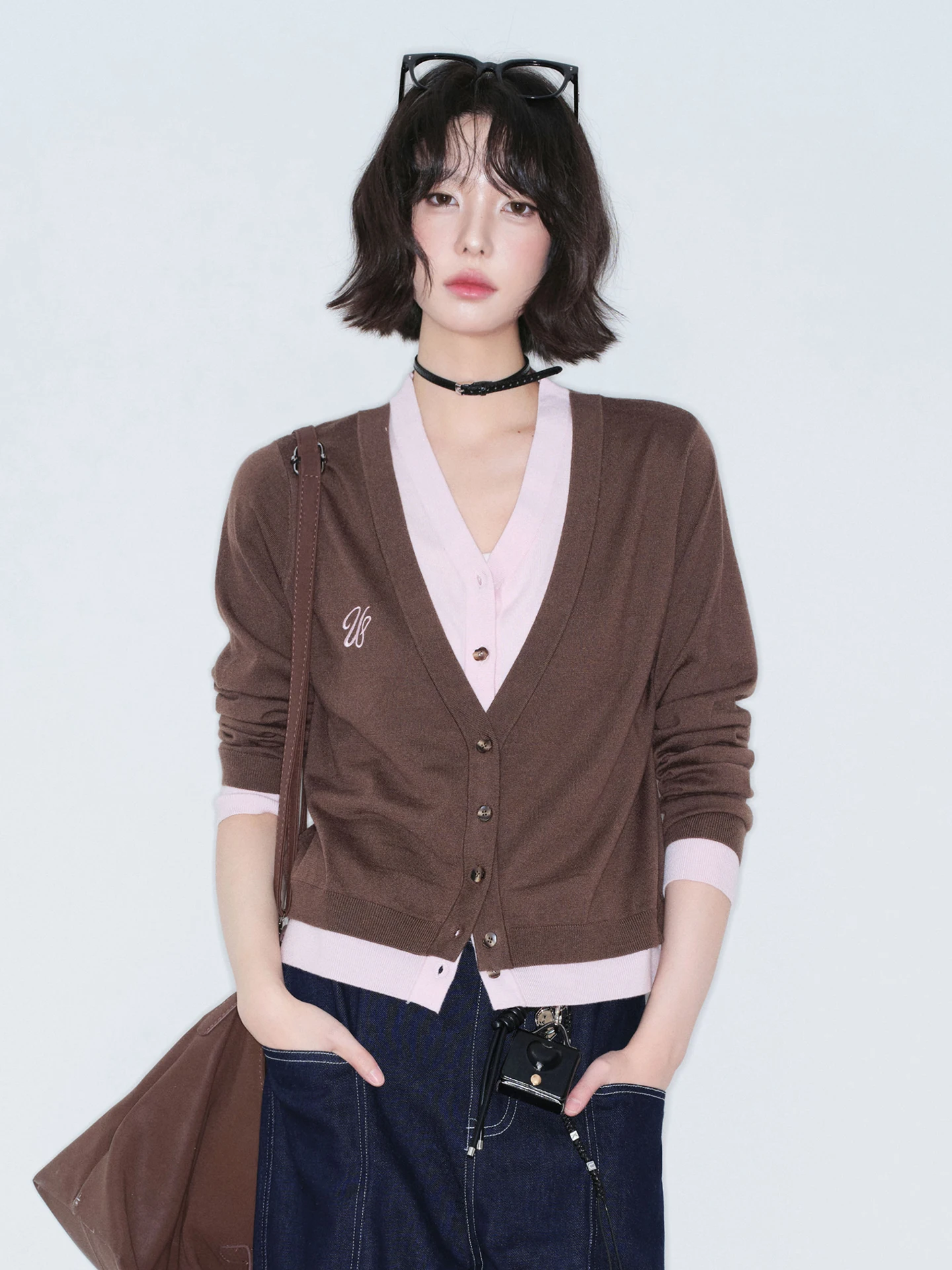 

Winku avitational Museum Offline Store Latteism Knitted Open Cardigan Jaet Soft Casual Sle Pure Color V-Ne Long Sve