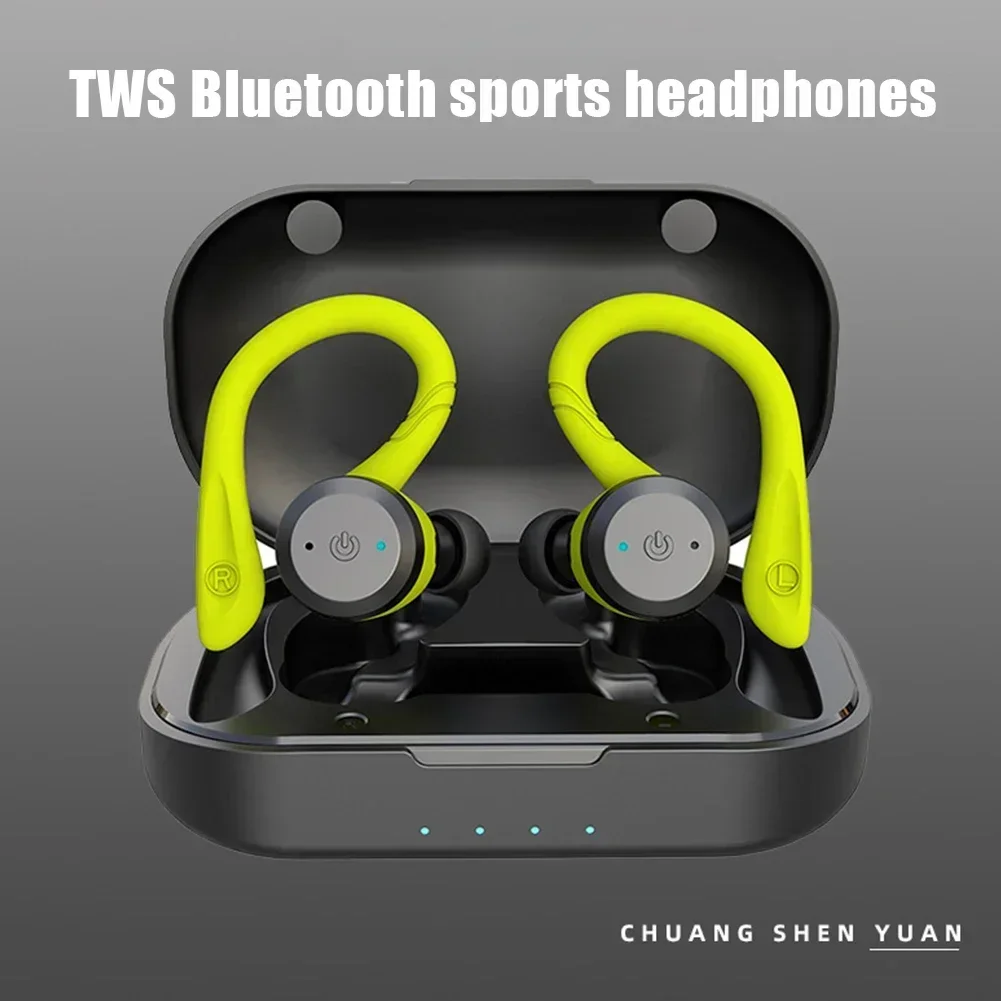 Dual Wear Sport Wireless Headset  Ipx7 20 Hours Play Time Swimming Waterproof Bluetooth-compatible Earphone Stereo Earbuds