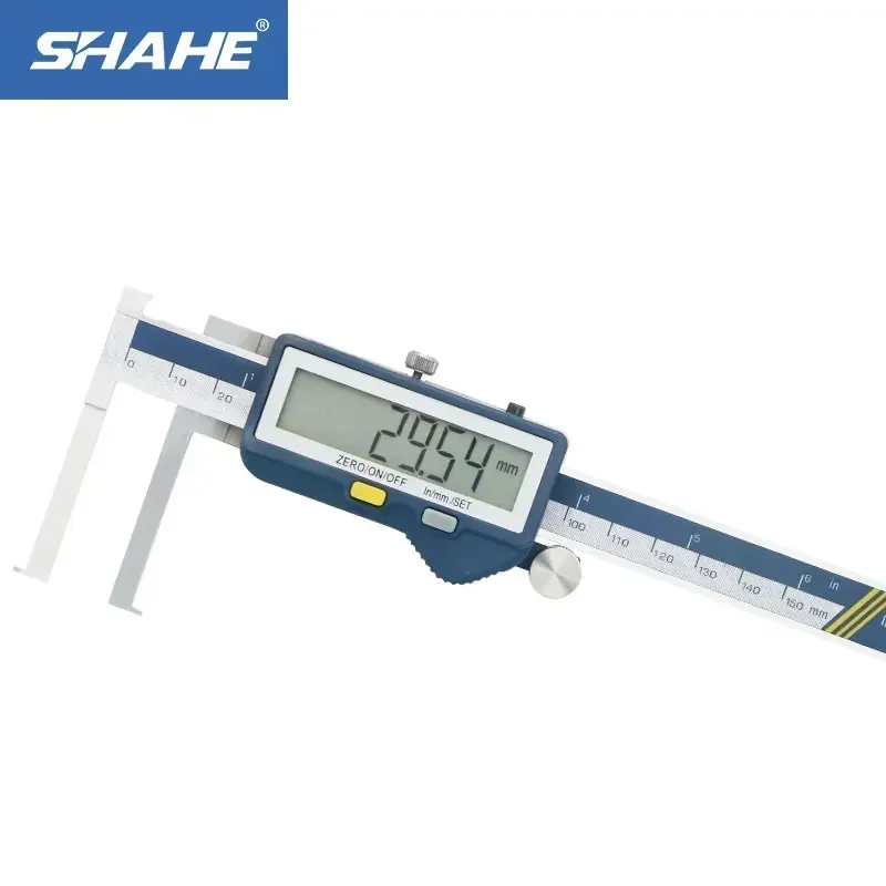 

SHAHE Built-in Wireless Digital Caliper Electronic Inside Groove Caliper With Knife Point Caliper Micrometer Measuring Tools