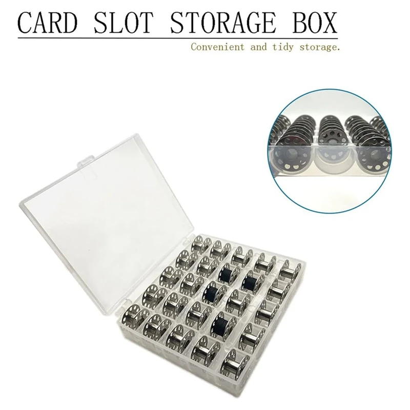 BMBY-Metal Bobbins For Sewing Machine With Storage Box