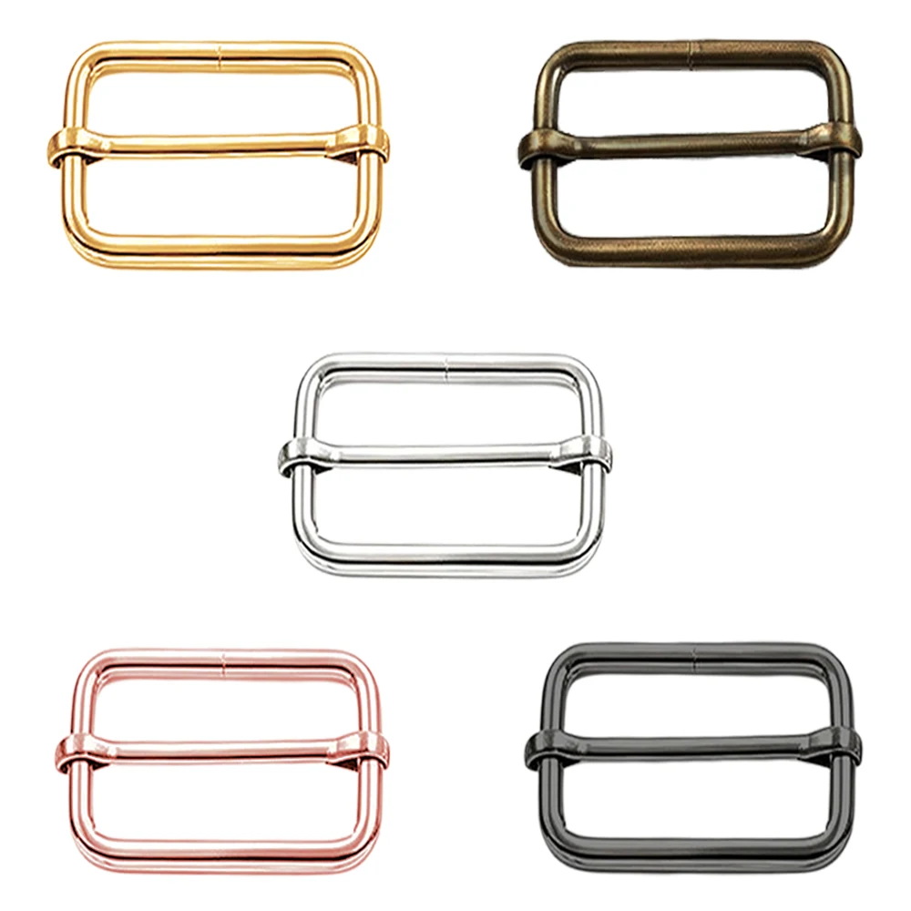 45/75pcs 25mm rectangular multi-functional sliding alloy buckles,suitable for belts,webbing,pet collars,DIY bag accessories