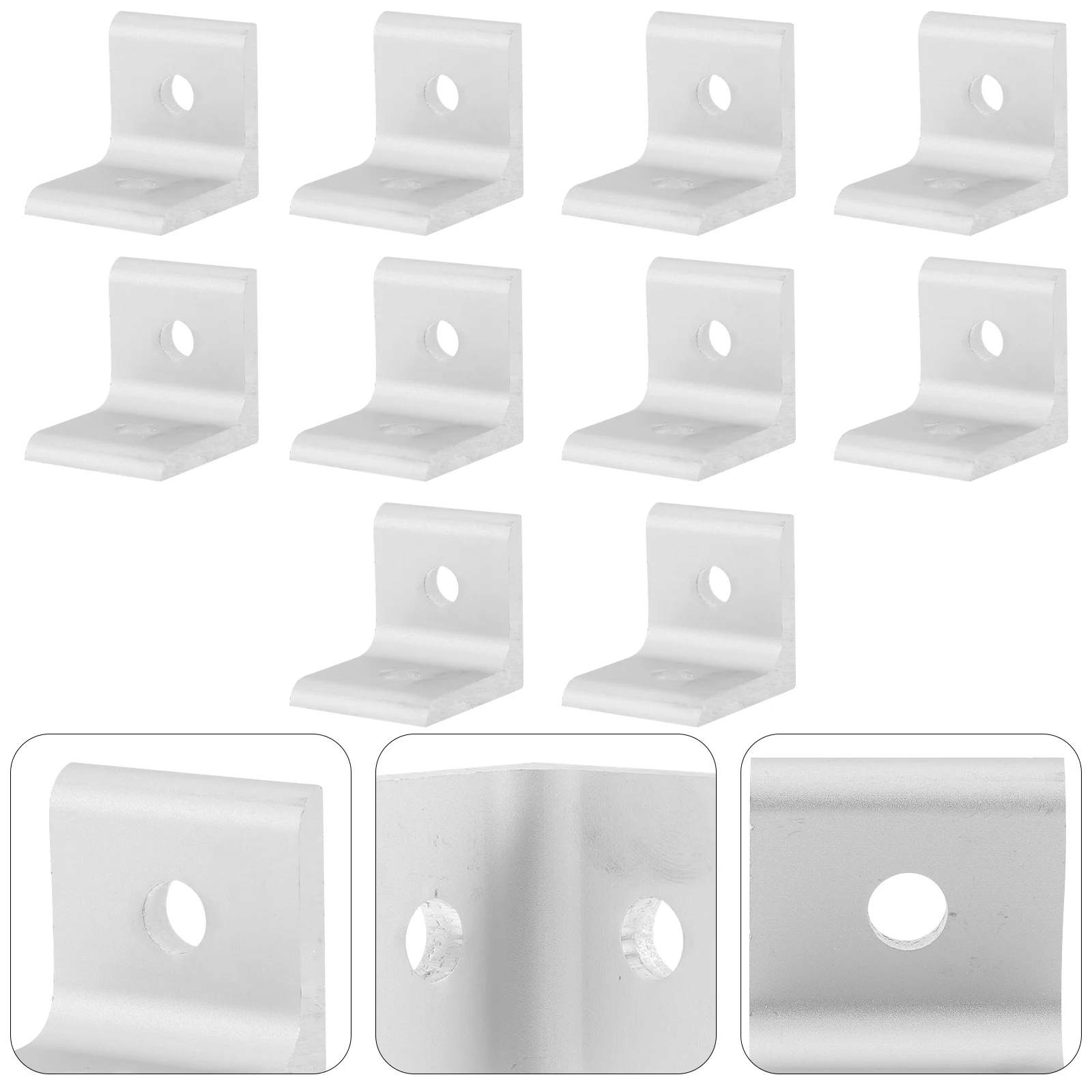 

10Pcs Aluminum Corner Braces High Hardness Inside Corner Bracket for 4040 Aluminum Profile Extrusion Connector Industrial Frame