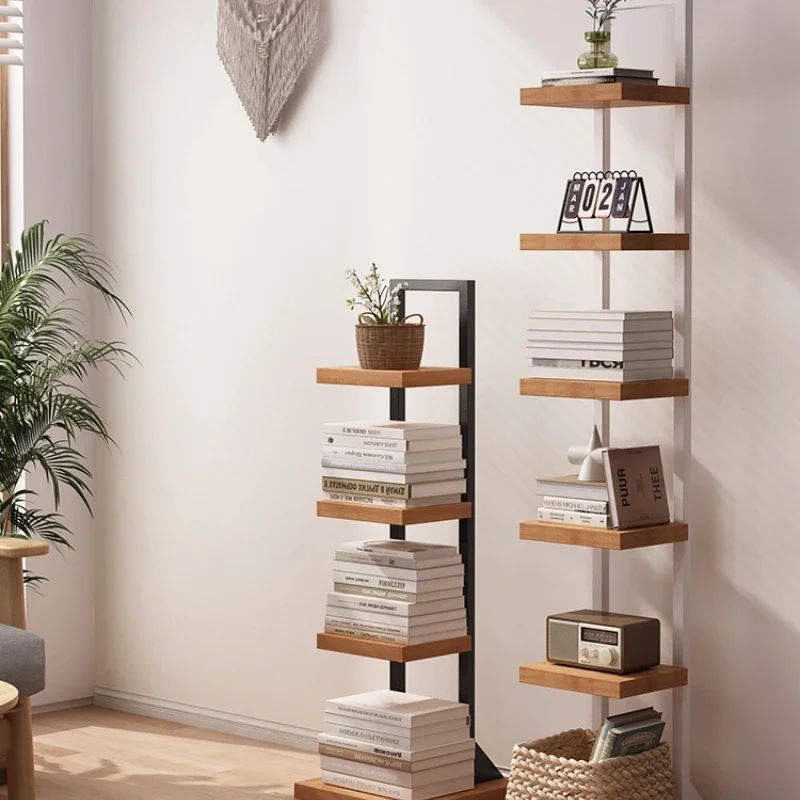 Bedside Bookshelf Multi-Layer Display Stand Partition Living Room Floor Type