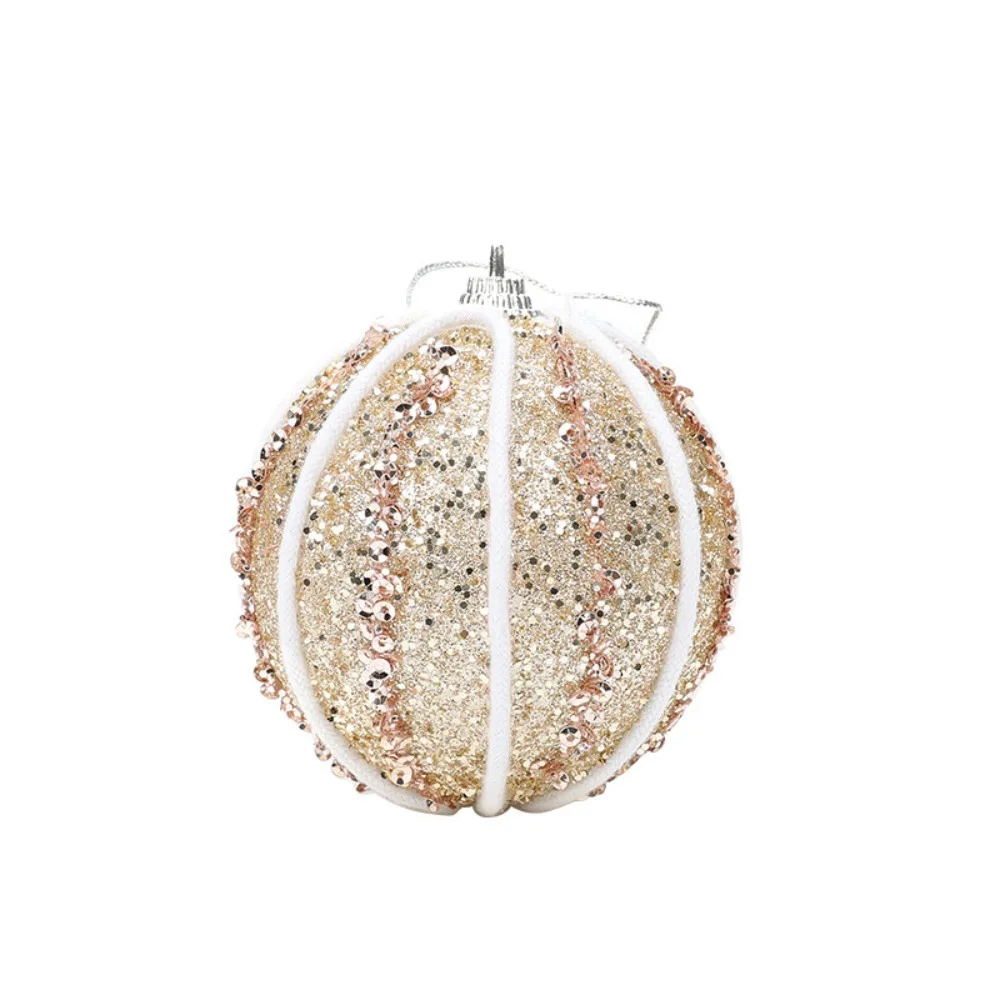 

3pcs DIY Supplies Foam Christmas Ball Creative 8cm Christmas Tree Pendant Painted Waterproof Hanging Ornament Party